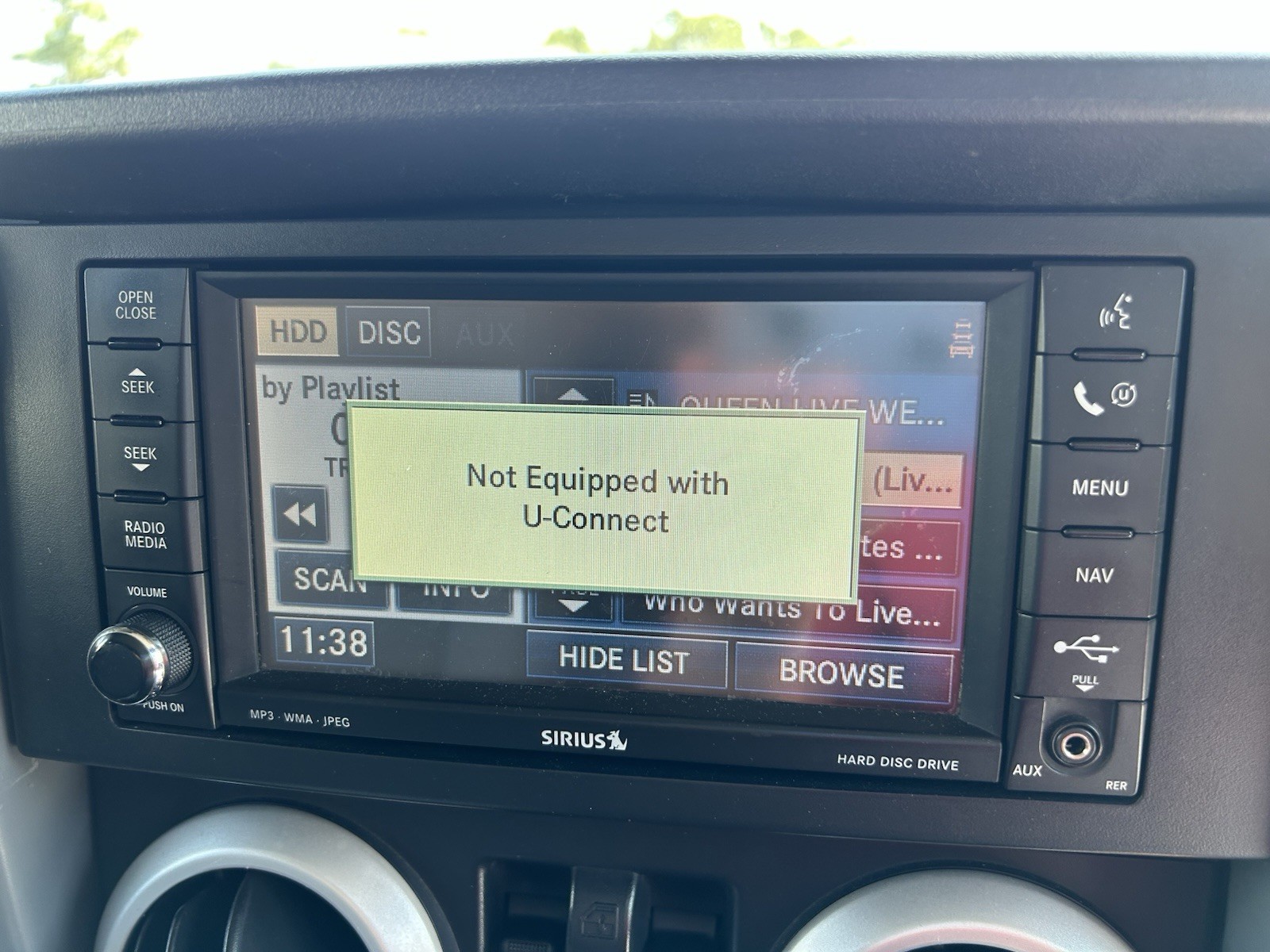 JEEP WRANGLER NAVAGATION SYSTEM RADIO CD PLAYER MOPAR OEM 2007-2010 CHRYSLER