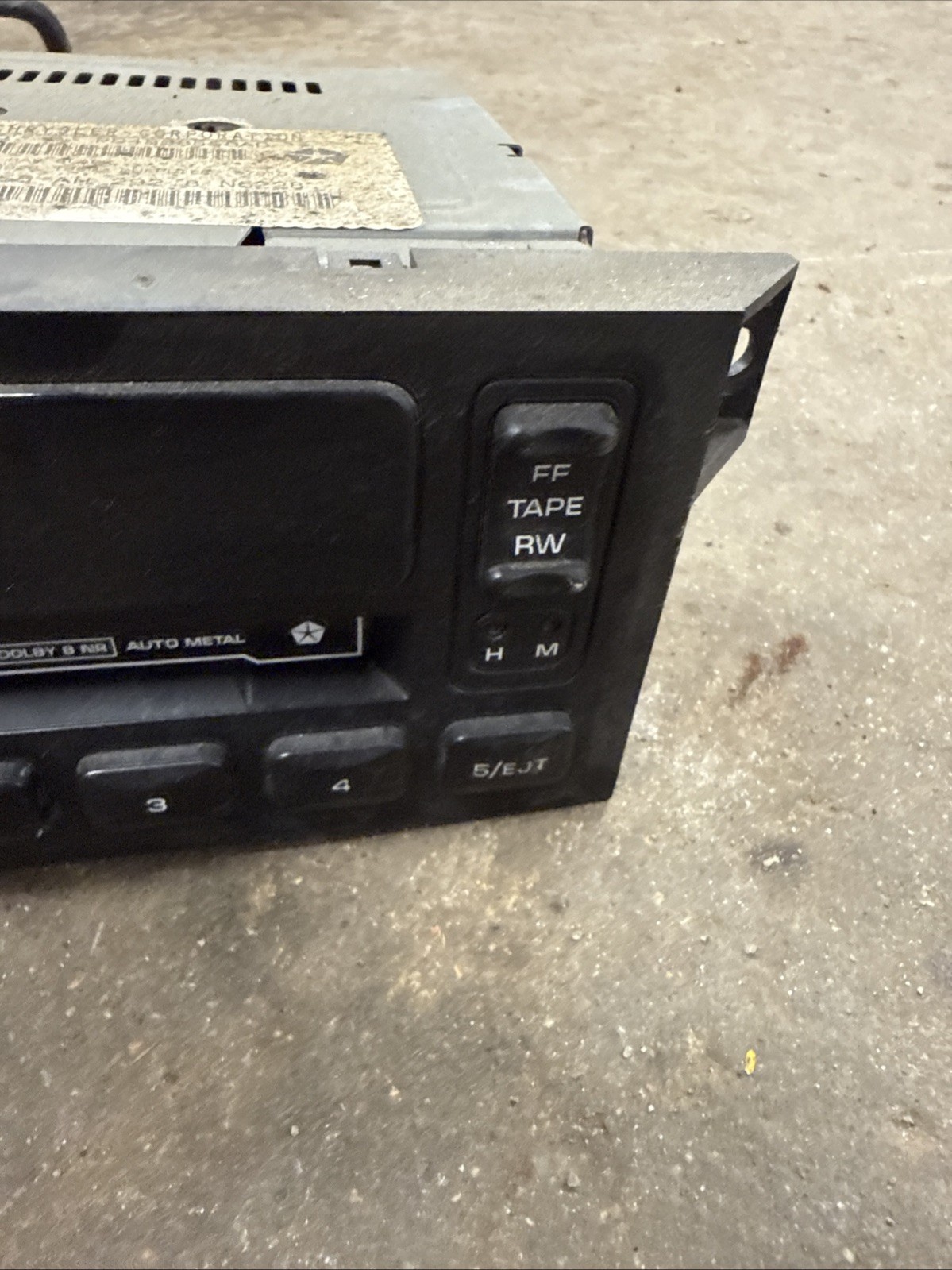 84-02 Chrysler Dodge Jeep Wrangler OEM Cassette Player Radio P04858556AD