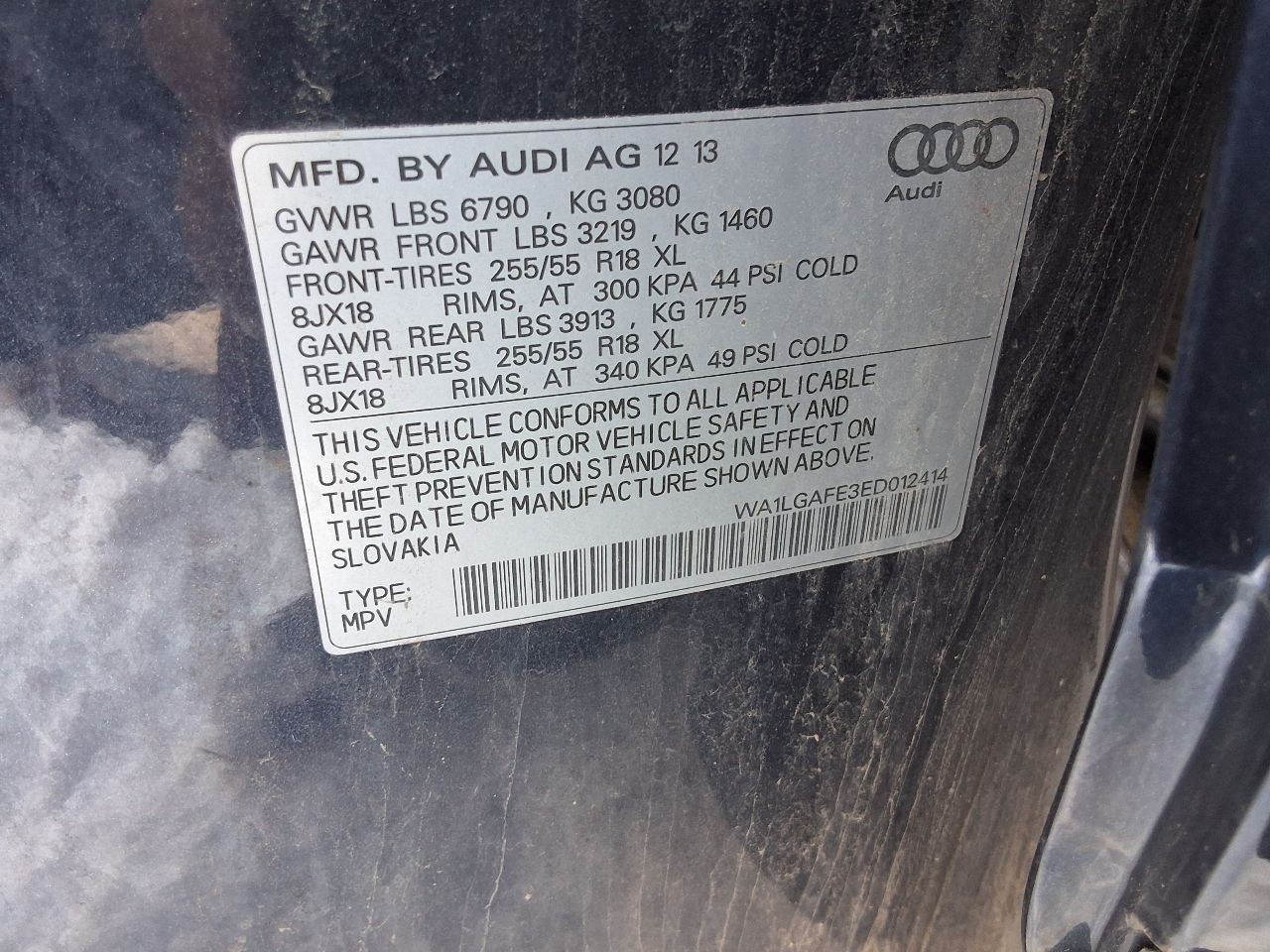 Audio Equipment Radio Control Console Audio System Fits 12-15 AUDI Q7 1222382