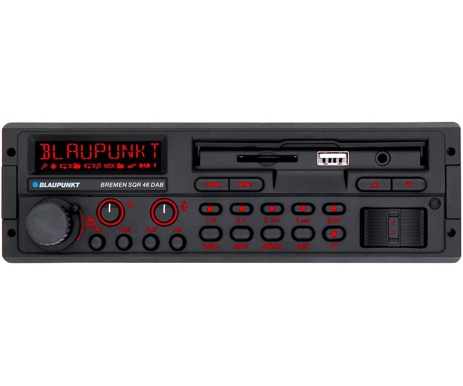 Retro car stereo radio Blaupunkt Bremen SQR 46 DAB Bluetooth USB MP3 AUX OEM