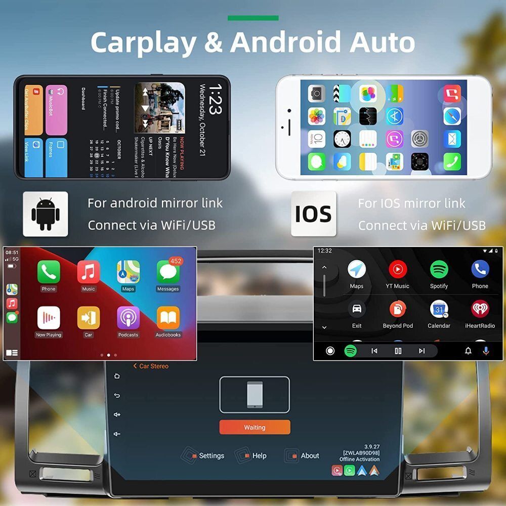 Support JBL FM Carplay Android Car Radio Stereo Media For 2002-2006 Toyota Camry