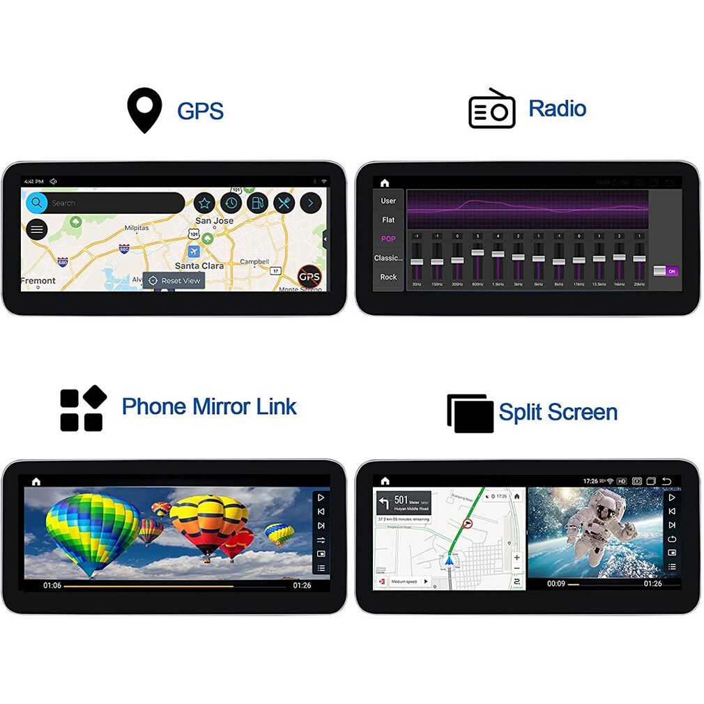 12.3 Inch Android 10.0 Car Stereo GPS Navigation Wireless Carplay Video Player