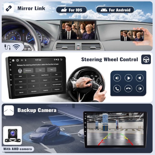 6G+128G Android 15 Car Stereo Radio for Honda Accord 2008-2013 8-Core 10.1 In…