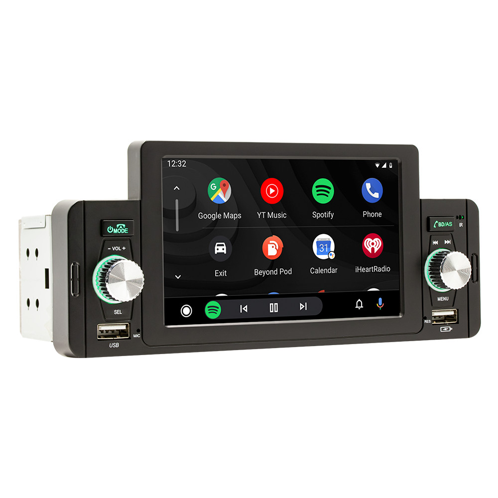 5 inch Car Multimedia Player Stereo Radio W/Carplay Android Auto Remote Control