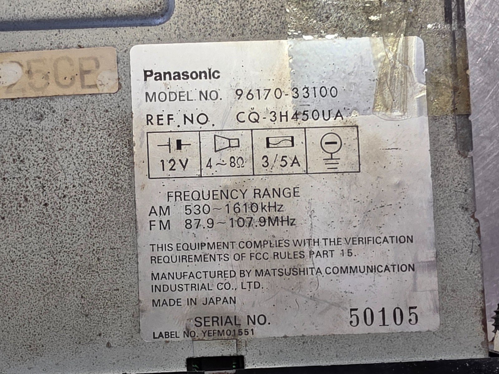 Hyundai Radio 96170-33100 638-56488a