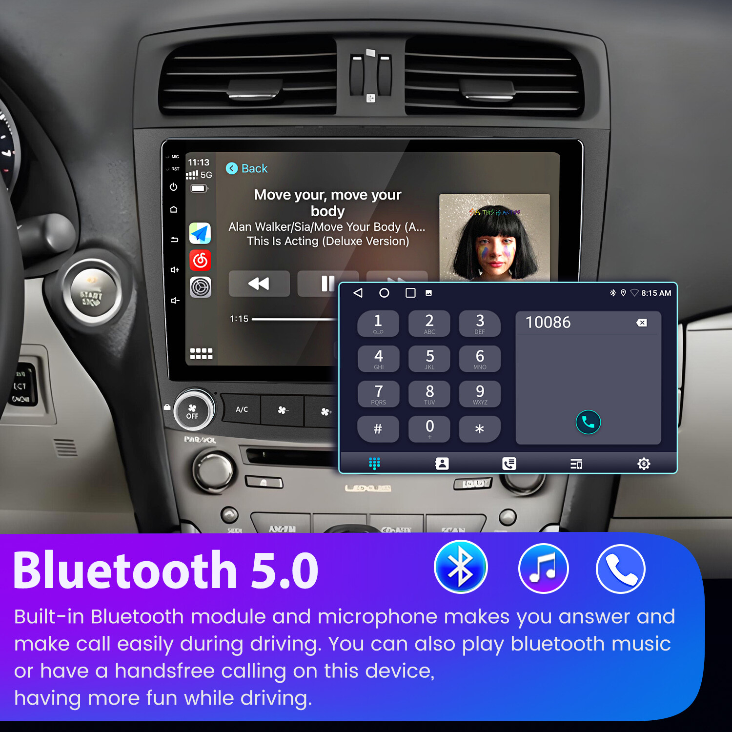 For Lexus IS250 IS350 2005-13 6+128G Android15 Carplay Car Stereo Radio GPS Navi