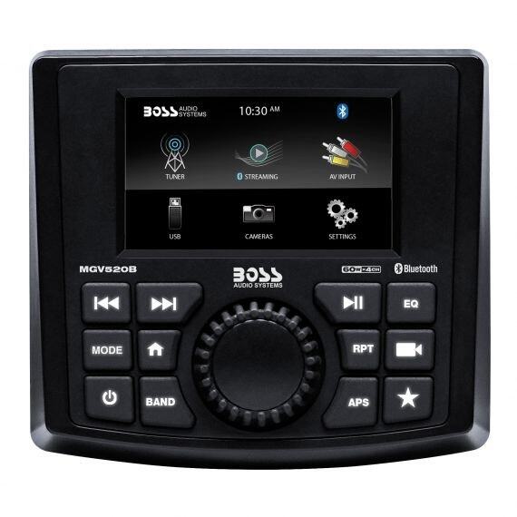 Boss Audio Gauge-Style Mech-Less Multimedia Player Waterproof MGV520B