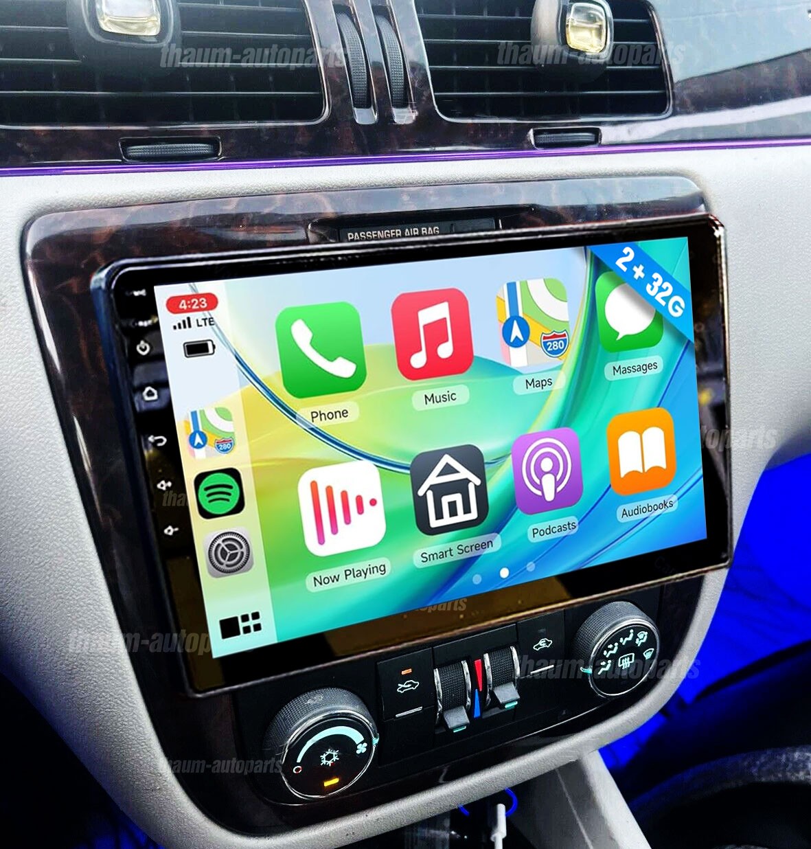 Radio Android 13 10” Carplay For 2006-2013 Chevrolet Impala GPS Head Camera DSP