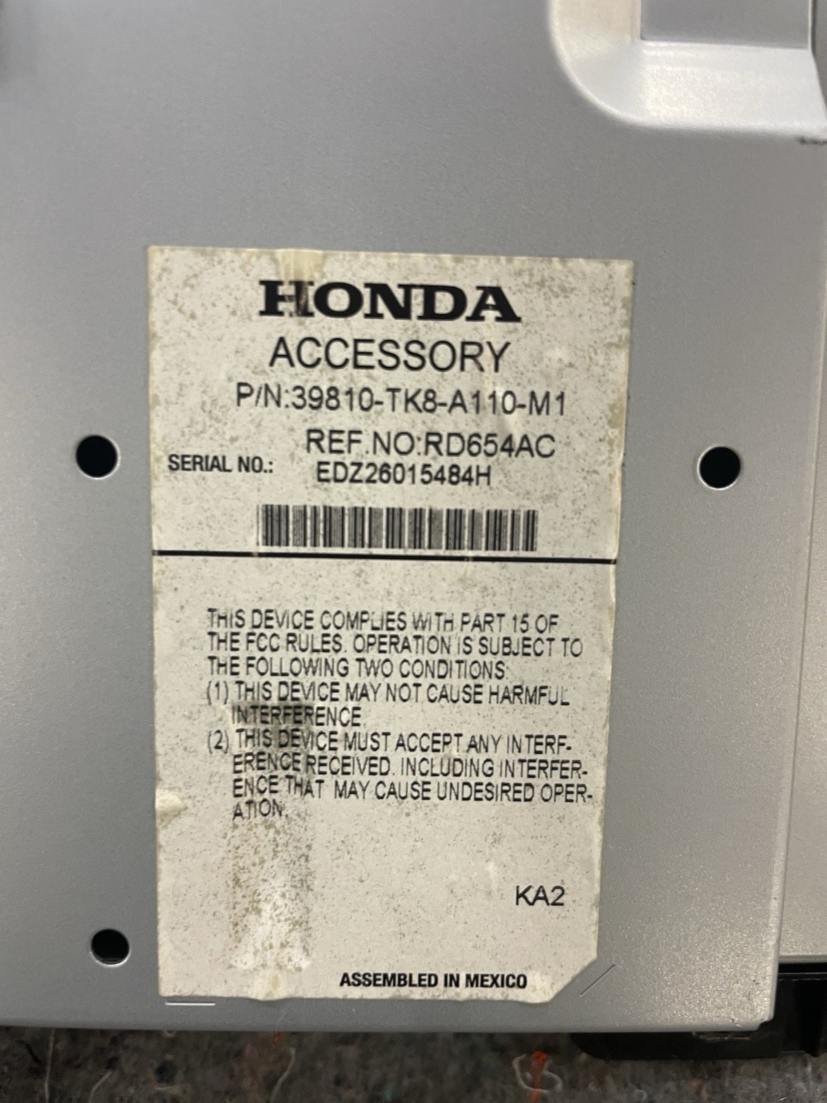 14-17 Honda Odyssey Digital Dash Information Display Screen PN 39810-TK8-A110-M1
