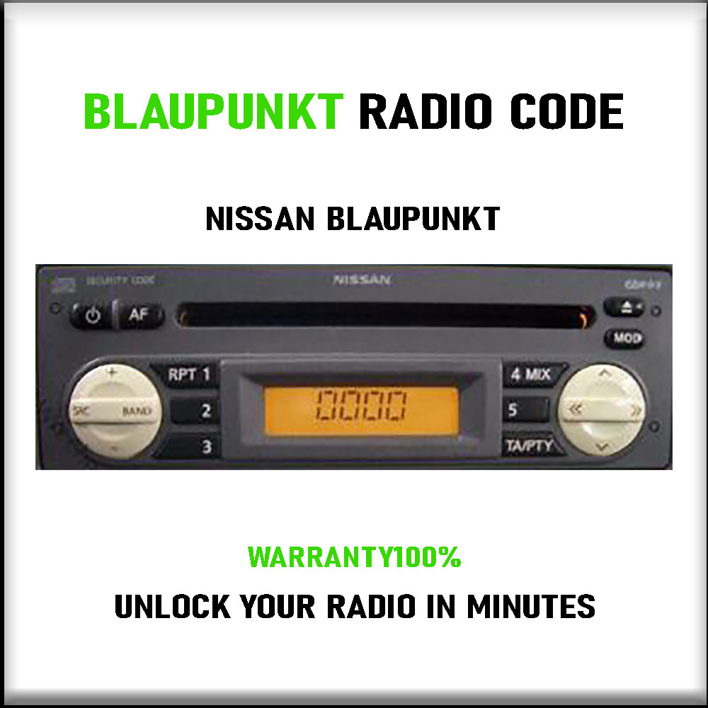 BLAUPUNKT RADIO CODE UNLOCK STEREO FITS CARS NISSAN BMW FIAT FORD 15 PIN SERVICE