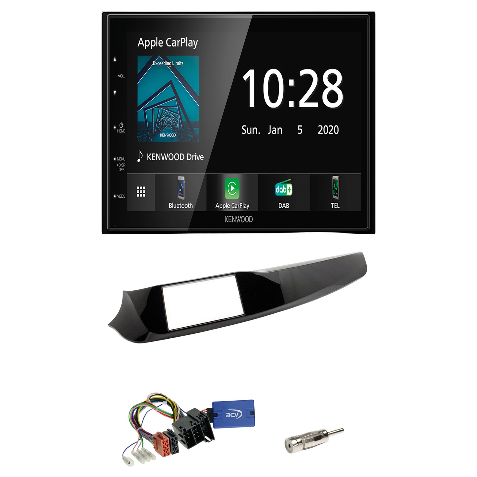 Kenwood DMX5020DABS Radio USB DAB with installation kit for Alfa Giulietta