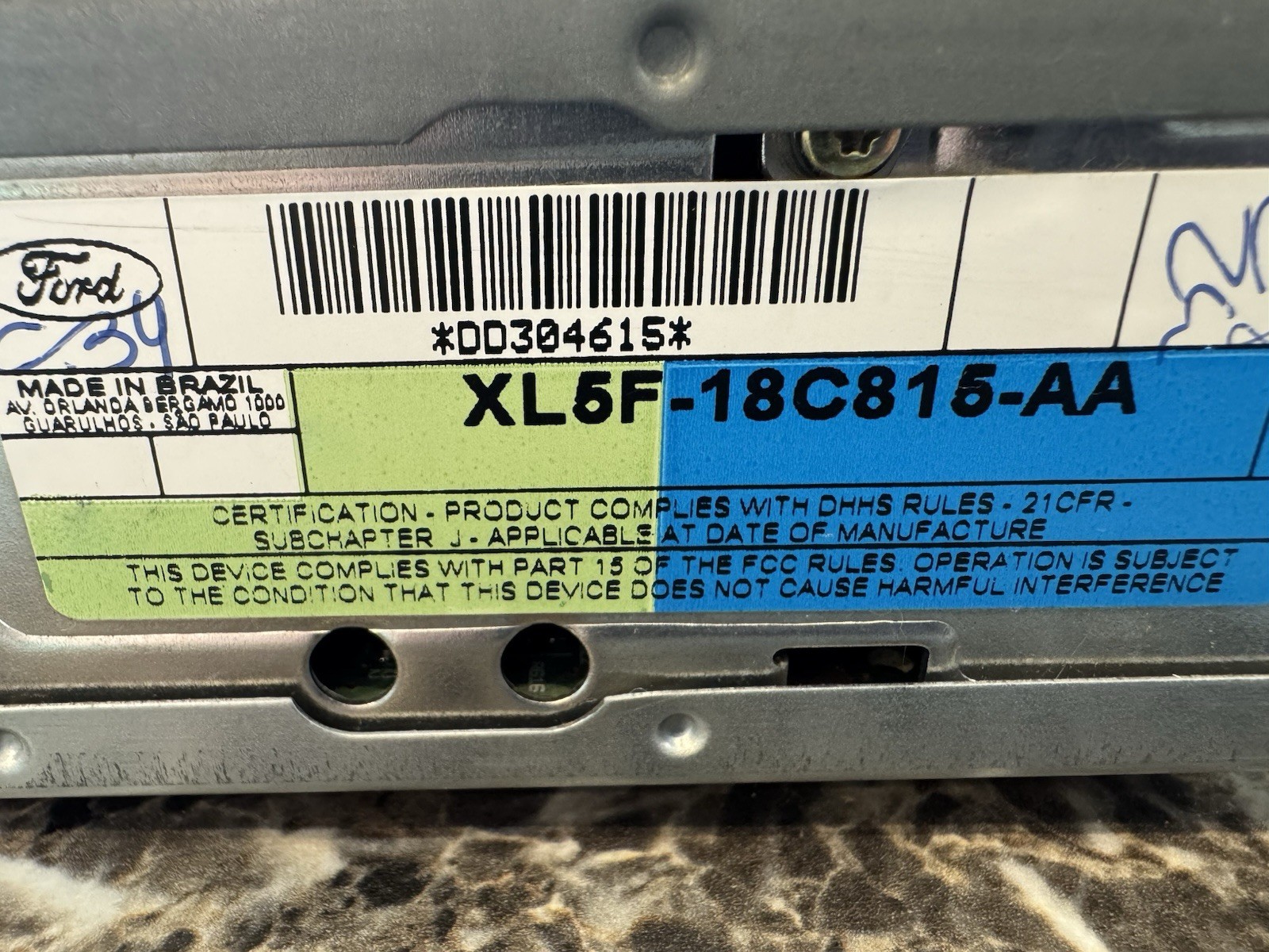 Not Tested- 1998-2000 Ford Ranger AM/FM CD OEM Radio Audio XL5F-18C815-AA