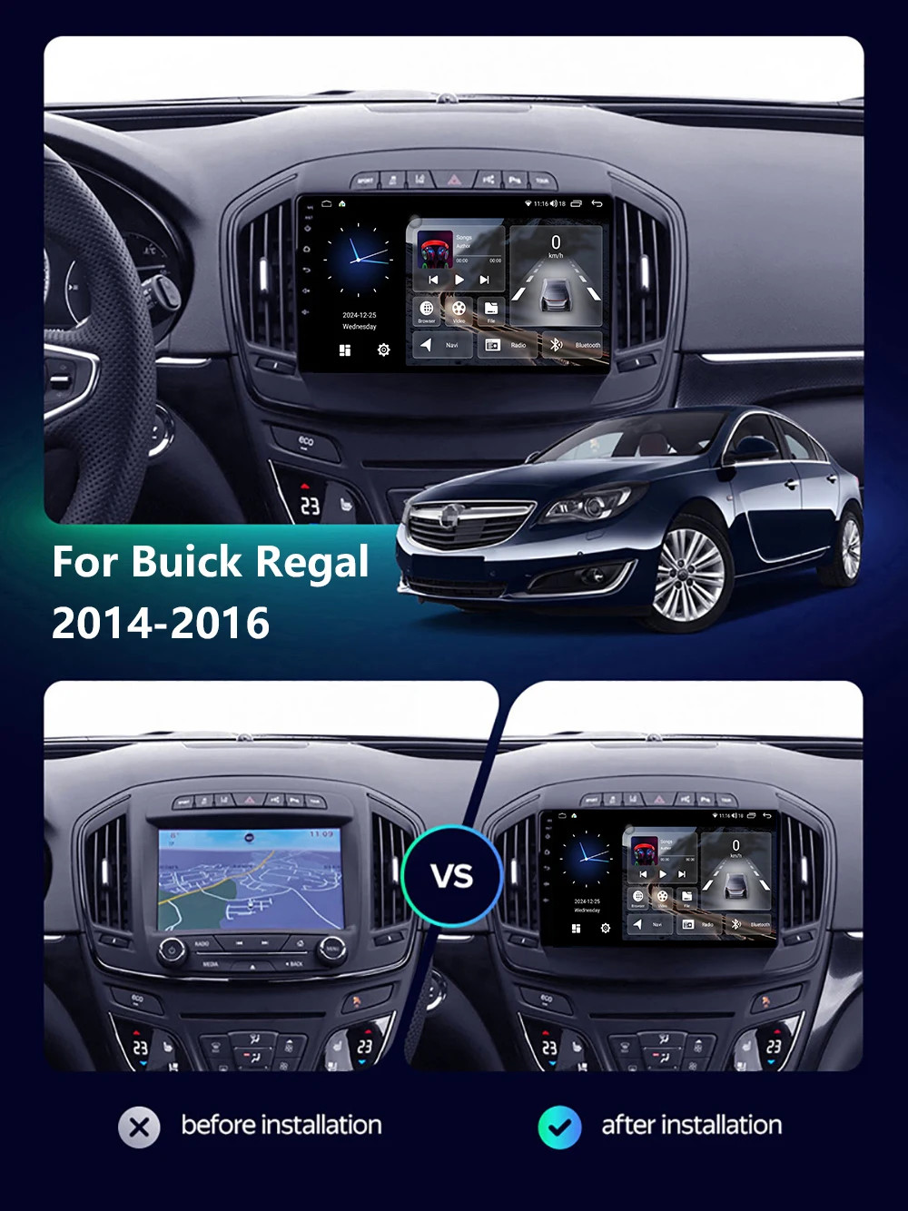 Car Radio For Opel Insignia 2014-2016 Android Multimedia Player Carplay Navi GPS
