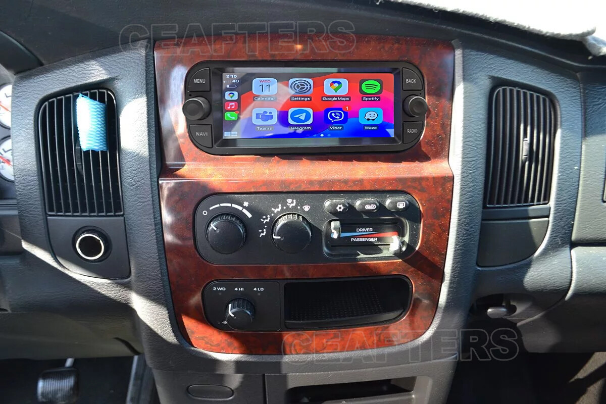 For 2002-2005 Dodge Ram Carplay Car Radio Stereo Android 13 GPS Navi 6.86 inch