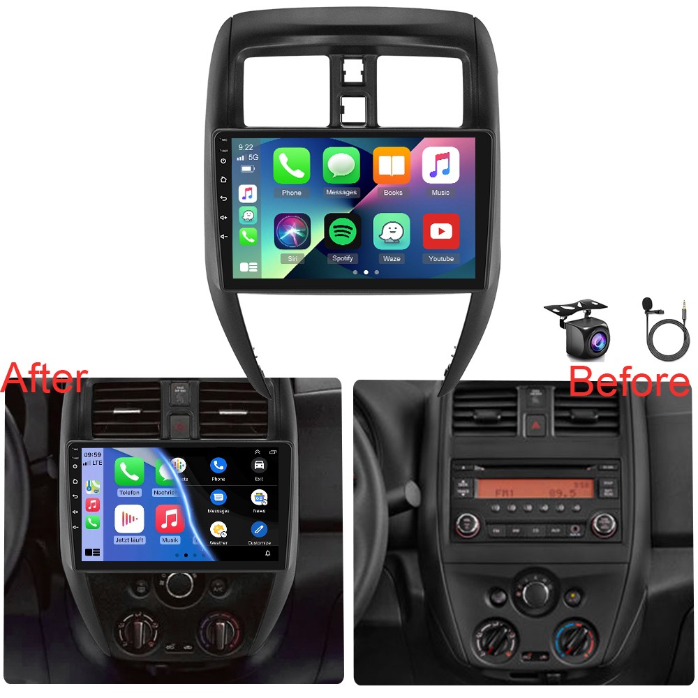 4+64G Car Stereo Radio For Nissan Versa Sedan 2015-2019 Apple Carplay Android 15