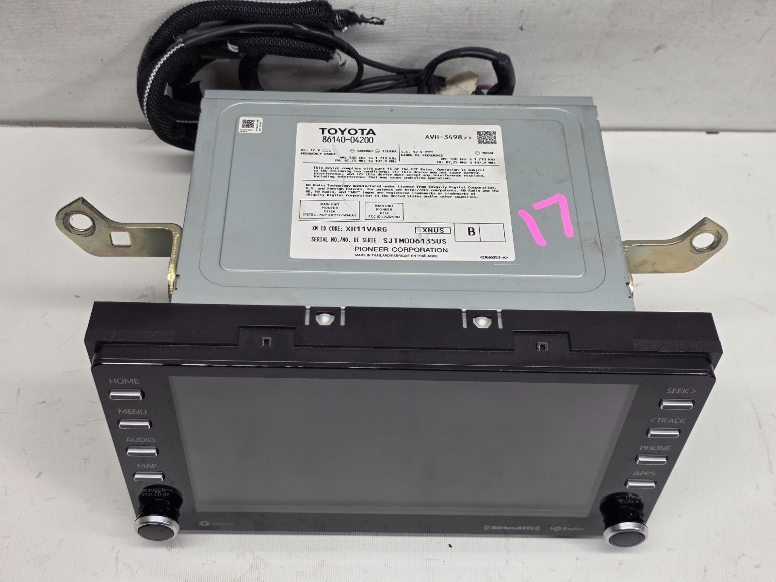 2020-2023 TOYOTA TACOMA TRD PRO TOUCHSCREEN HD RADIO DISPLAY UNIT 86140-04200