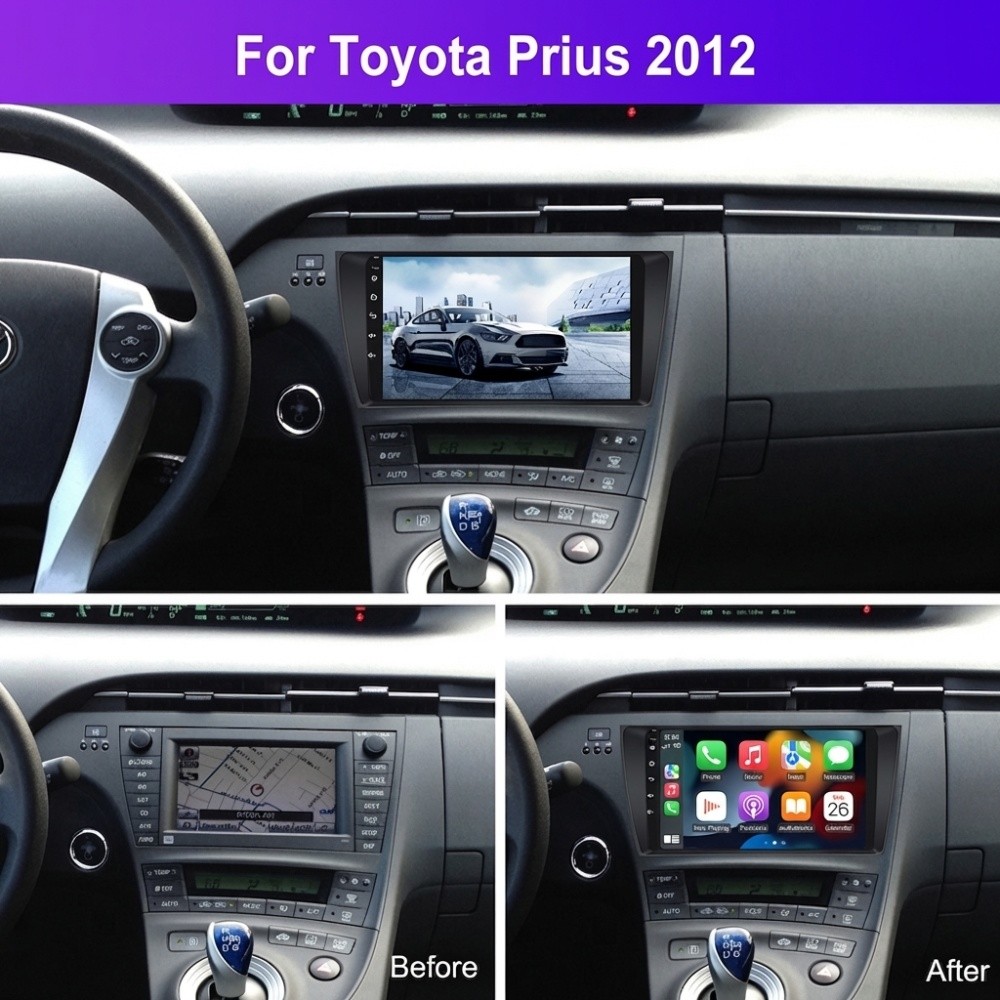 Apple Carplay For Toyota Prius 2010-2015 Car Stereo Radio JBL Android Navi GPS