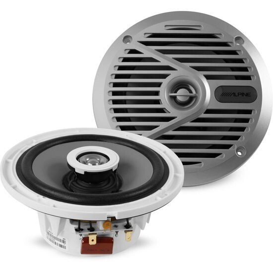 Alpine KAC-CMD-CTR Digital Audio Receiver with 6.5″ Coaxial Marine Speakers