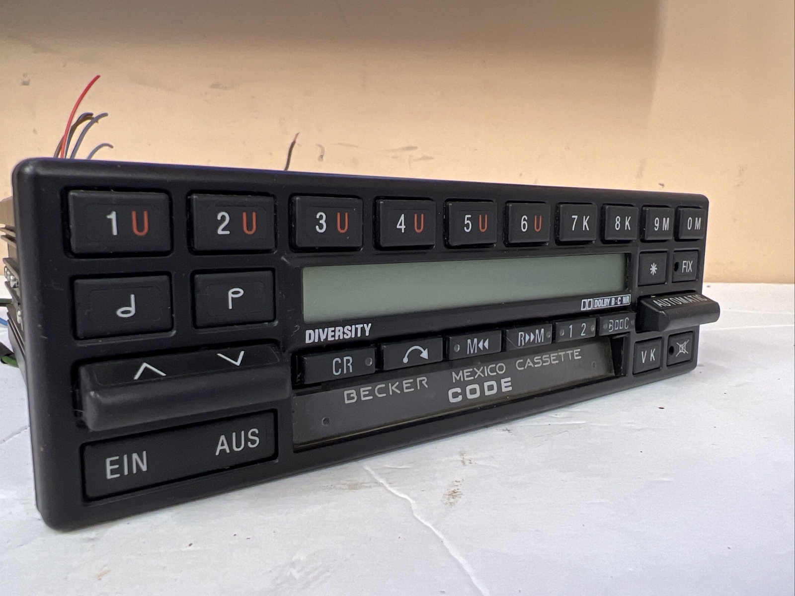 Mercedes Benz radio cassette player Becker Mexico BE0830 FOR PARTS NOT WORKING