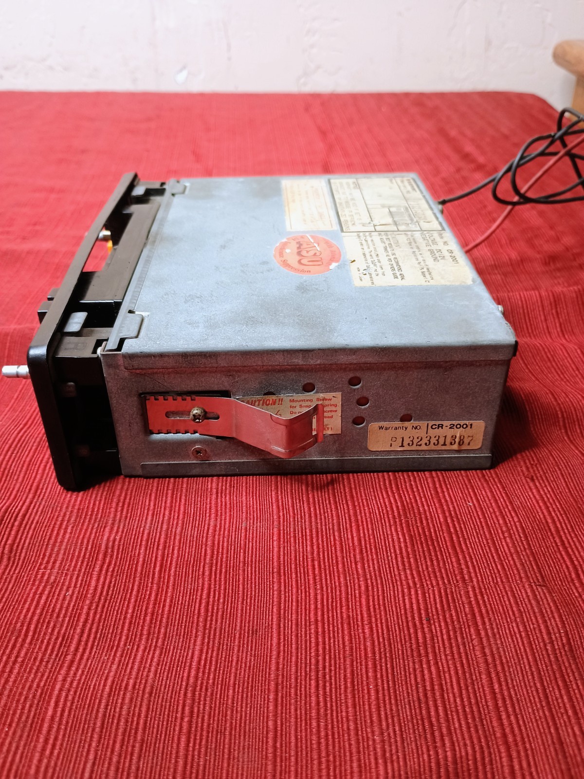 Vintage Blaupunkt Car Stereo Radio CR-2001 – Porsche 944, 924, 911SC, FOR PARTS