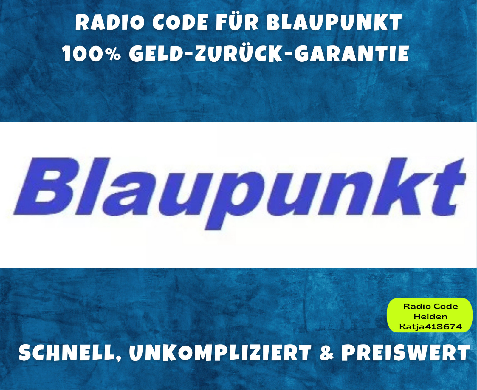 Blaupunkt radio code / key code BMW – Opel Car 300 Opel CD 300 SC 202 Car 2003