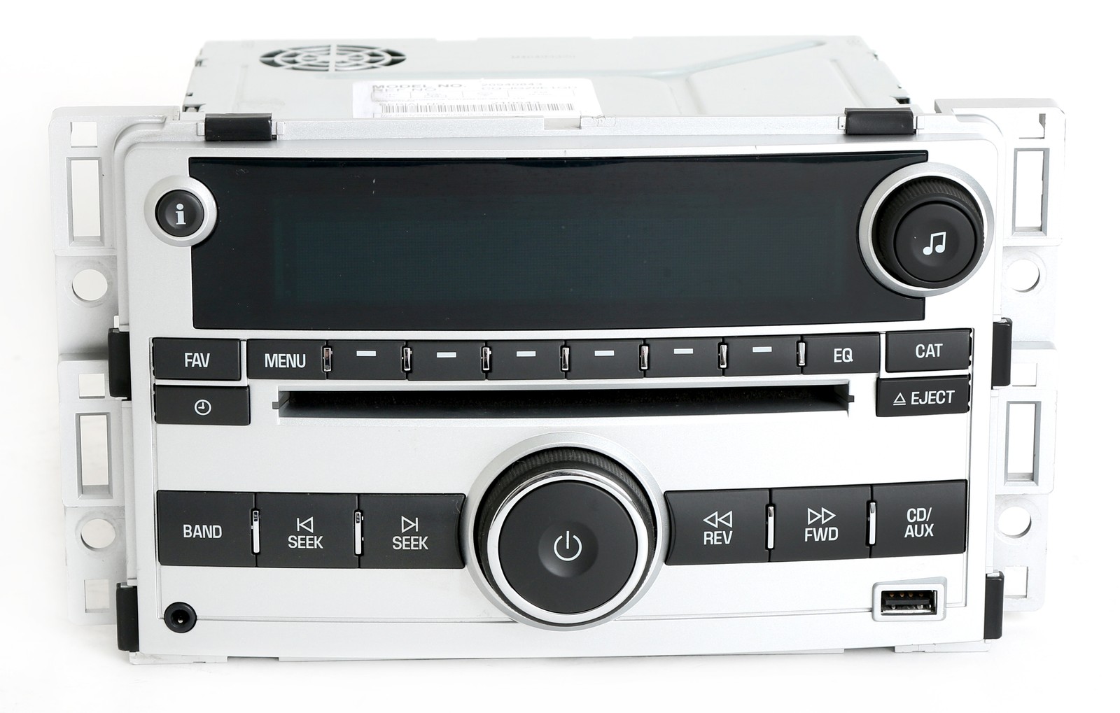 2009-12 Chevy Malibu Silver AM FM CD Player Radio w Aux Input & USB 20940843 UUI