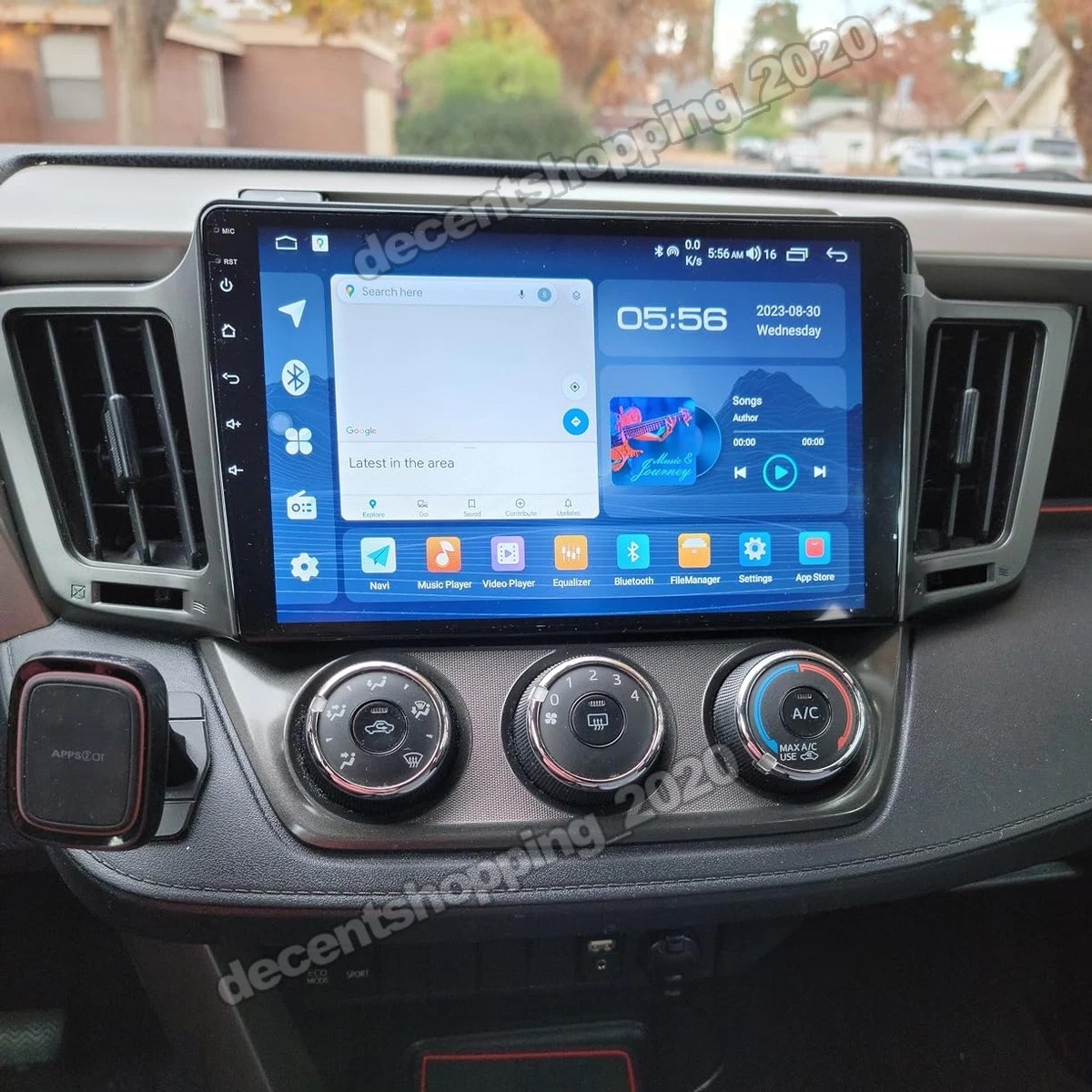 For Toyota RAV4 2013-2018 Android 15 Apple CarPlay Car Stereo Radio GPS BT 10.1″