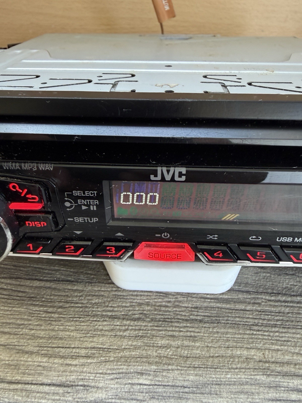 JVC KD-R464 Car Radio CD AM FM USB and iPod Android Compatible Head Unit Black