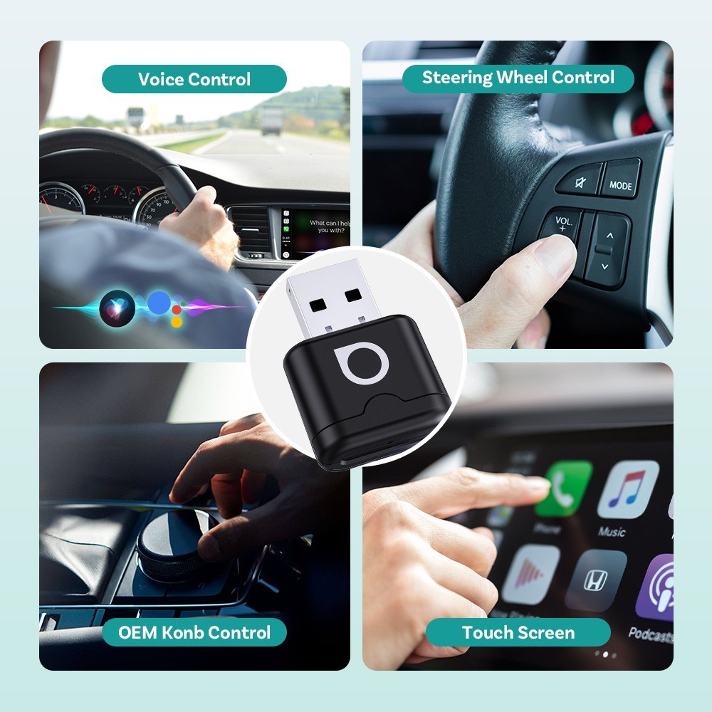 Ottocast Mini Aura 2in1 Wireless CarPlay Adapter & Android Auto Ultra 5G WIFI