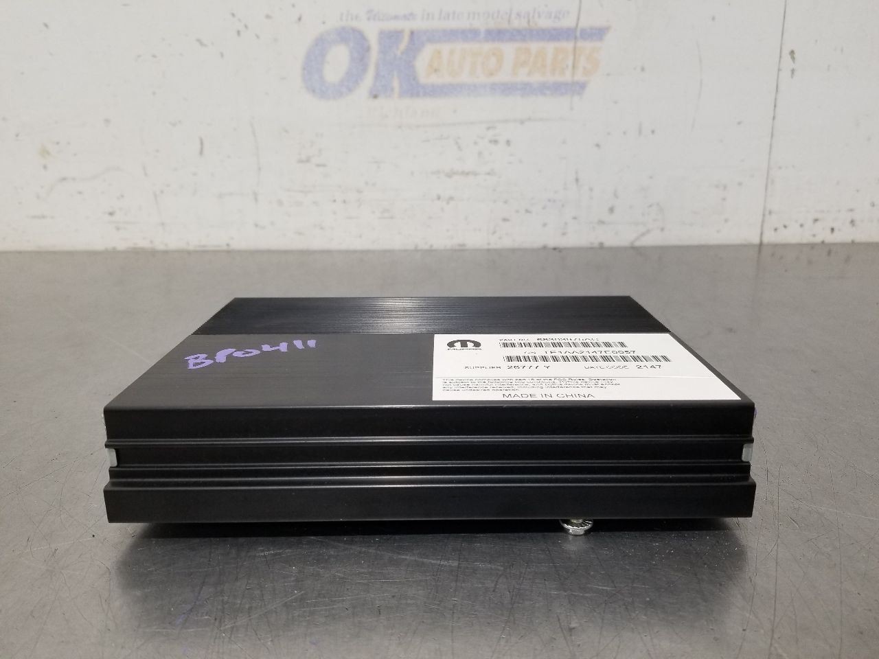 18 2018 DODGE CHALLENGER R/T RADIO AUDIO AMPLIFIER 276 WATT OPT RD7 68303975AC