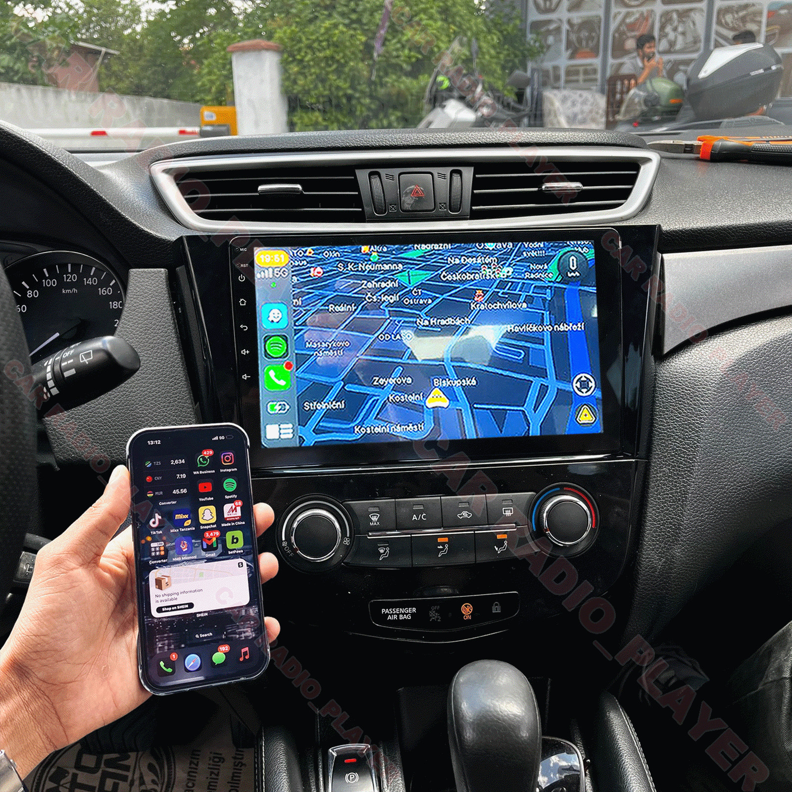 10in Android 15 Stereo Carplay GPS SAT DSP 32G For 2014-19 Nissan Xtrail Qashqai