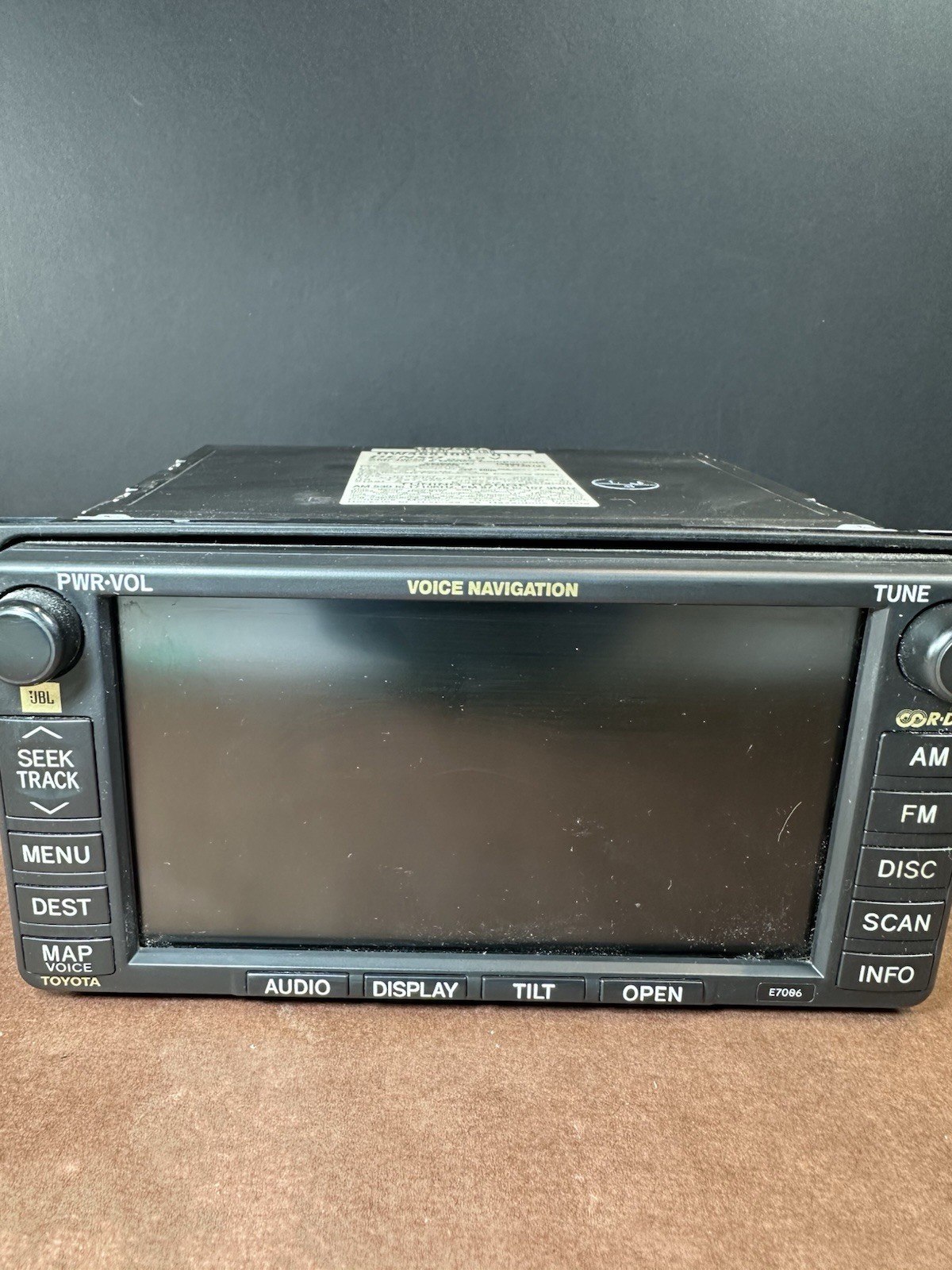 04-07 Toyota Tundra Sequoia AM FM JBL E7006 Navigation 86120-0C160 DW468100-0170