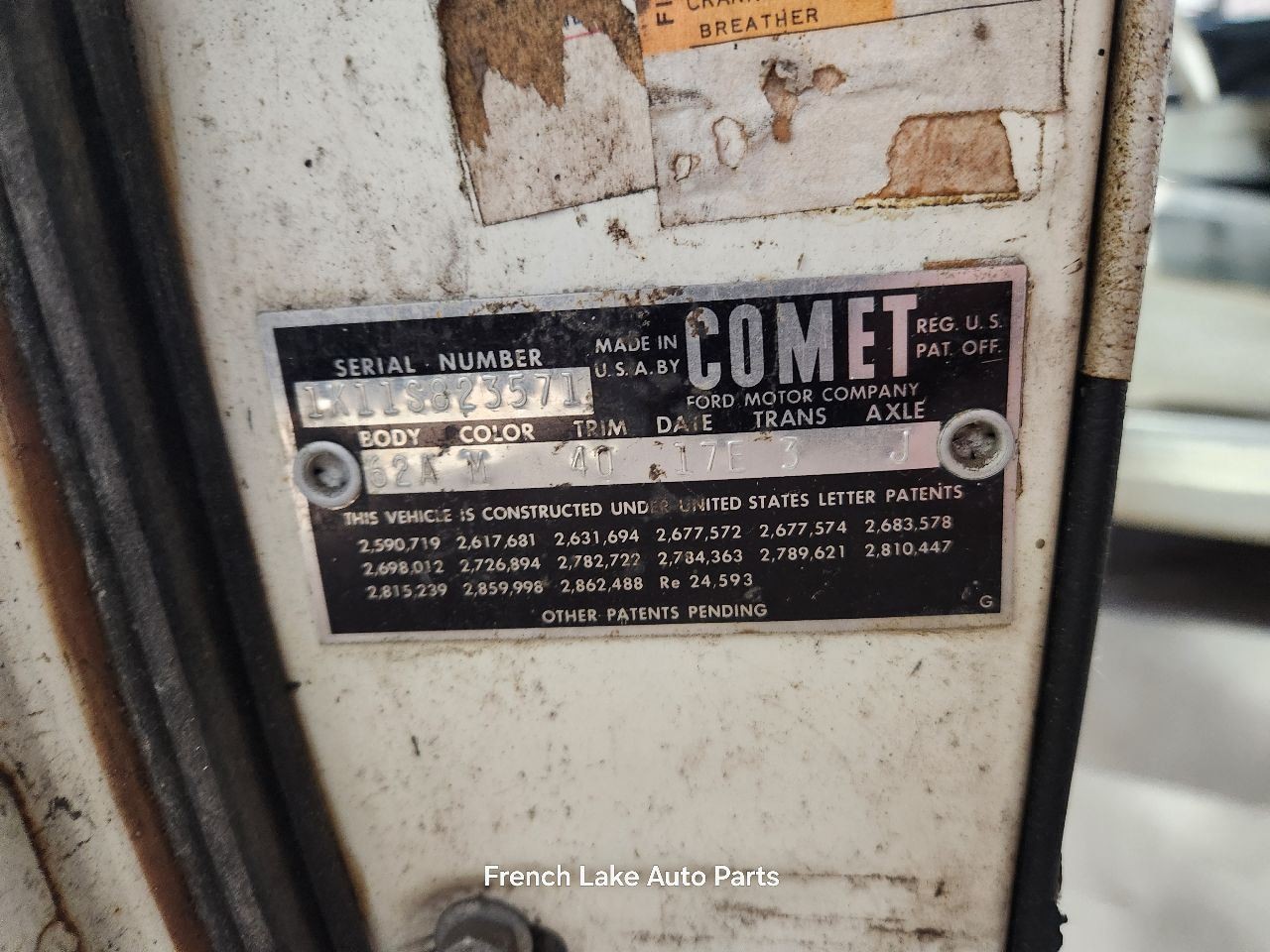 AM Radio Untested Fits 1961 COMET 1293437