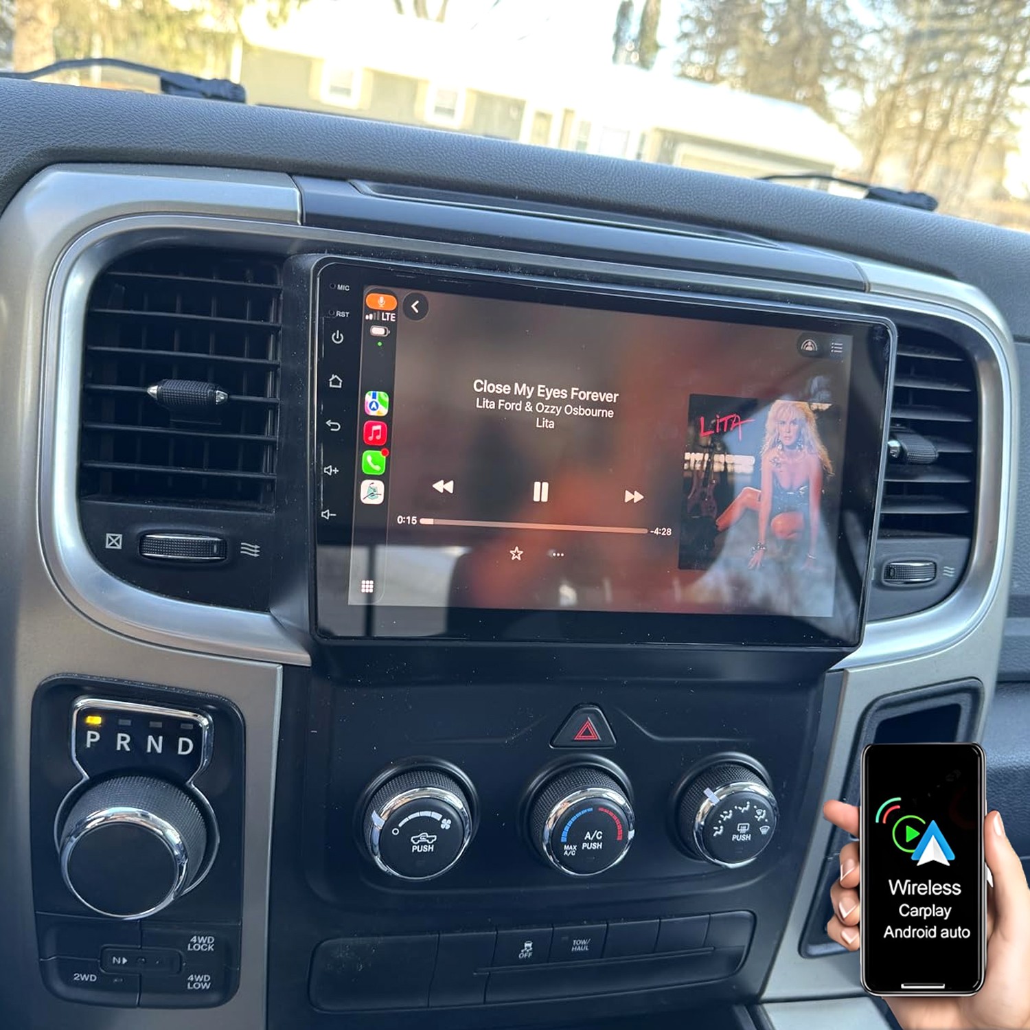 For 2013-2018 Dodge Ram 1500 2500 3500 Android 13 Car Stereo WiFi Radio Carplay