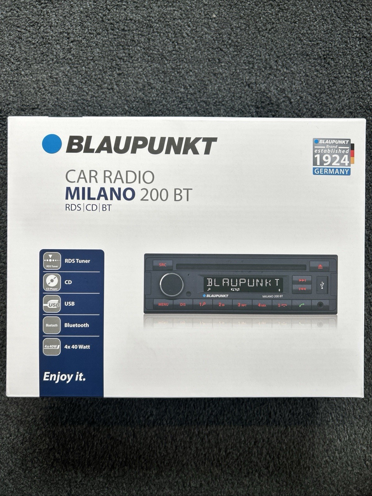 Blaupunkt Milano 200 BT Car Radio CD RDS Turner USB Bluetooth NEW