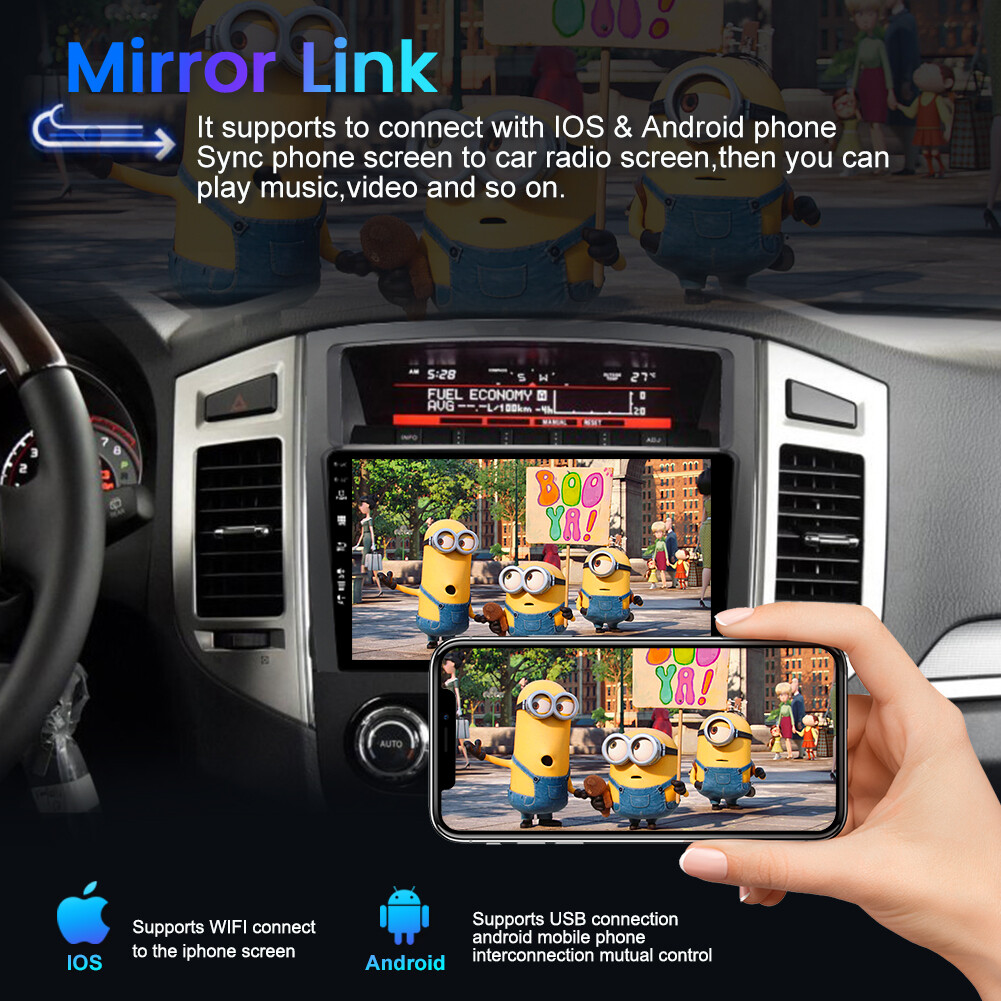 CarPlay Car Stereo For Mitsubishi Pajero 2006-2016 Android 14 GPS Navi 6GB+128GB