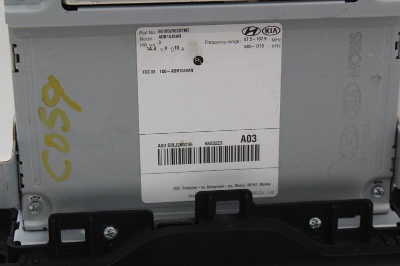 Audio Equipment Radio Receiver Assembly Fits 2018-2020 HYUNDAI KONA OEM #23379