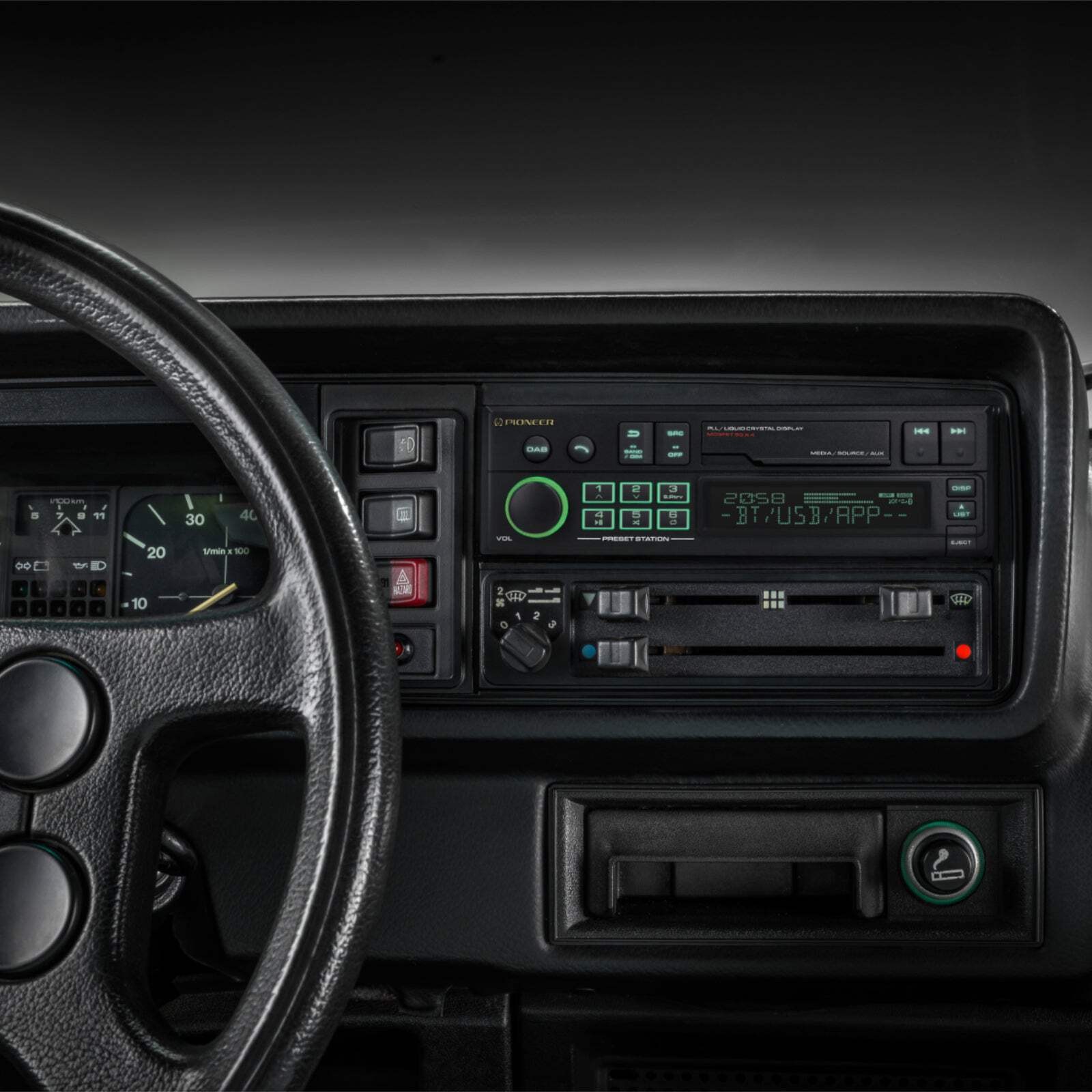 Pioneer SXT-C10PS Retro Car Stereo Bluetooth DAB+ USB Aux Classic Radio OEM Look