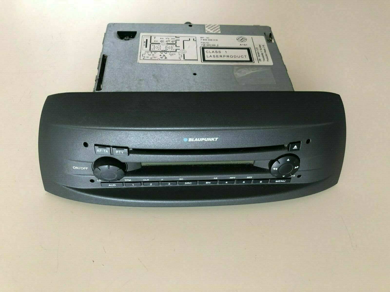 codice sblocco pin autoradio. fiat punto blaupunkt o bosch