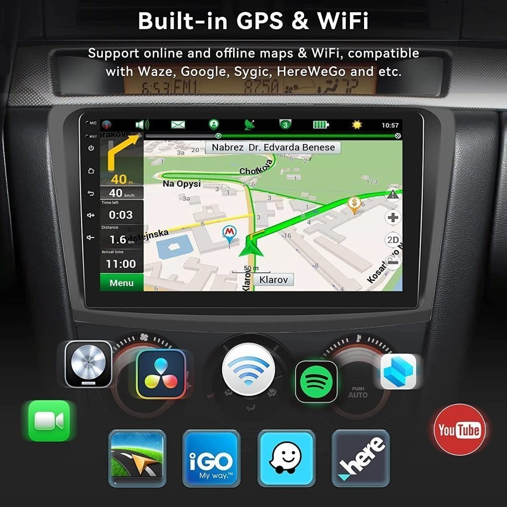 Car Radio Stereo Carplay For Mazda 3 Android 15 FM