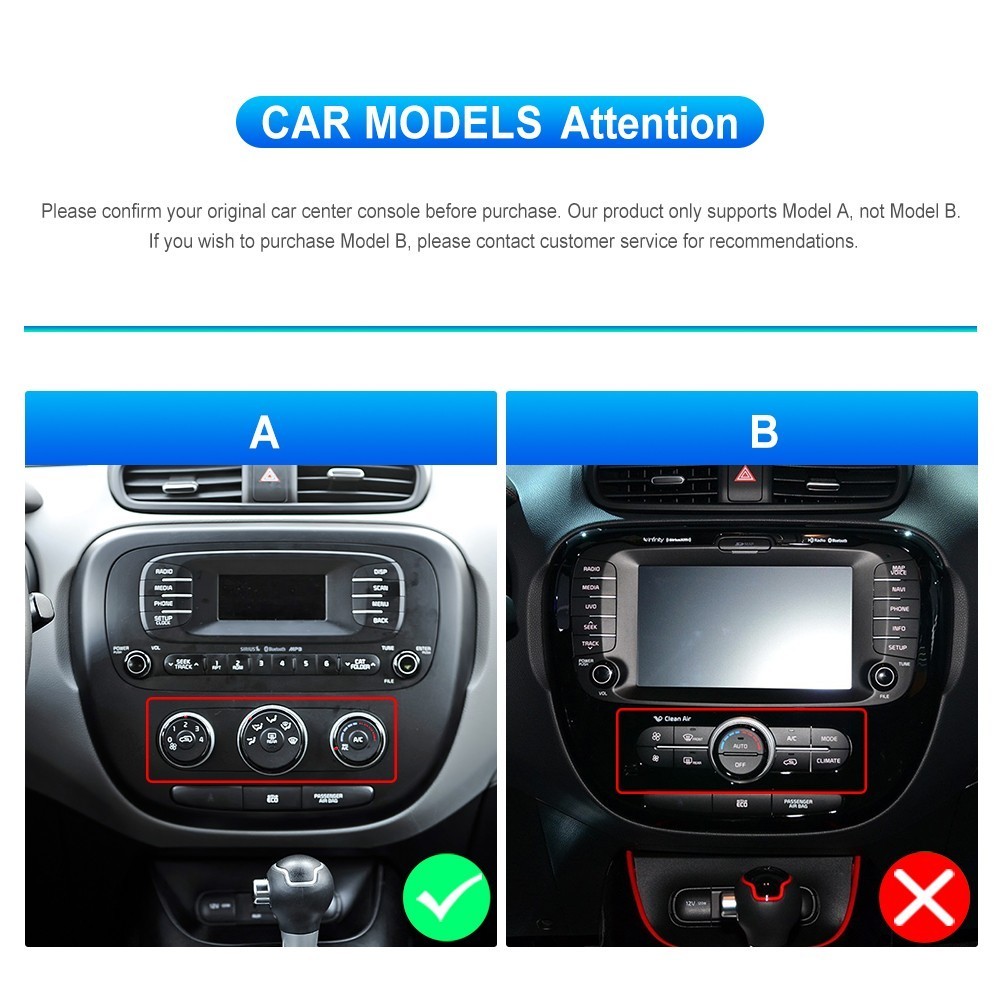 For 2014-2019 Kia Soul CarPlay Android 13 Car Radio Stereo GPS Head Unit