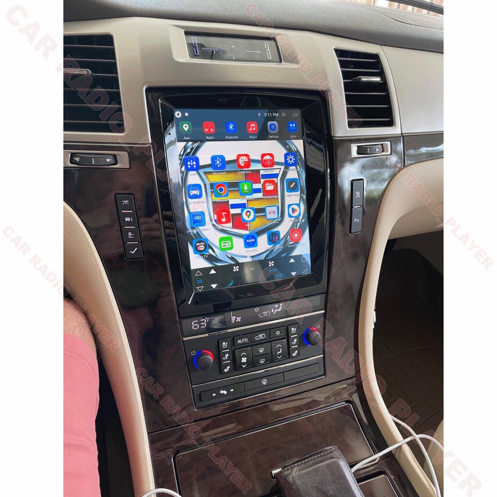 PLUG &PLAY Car Stereo Radio Android Auto Carplay For Cadillac Escalade 2007-2014