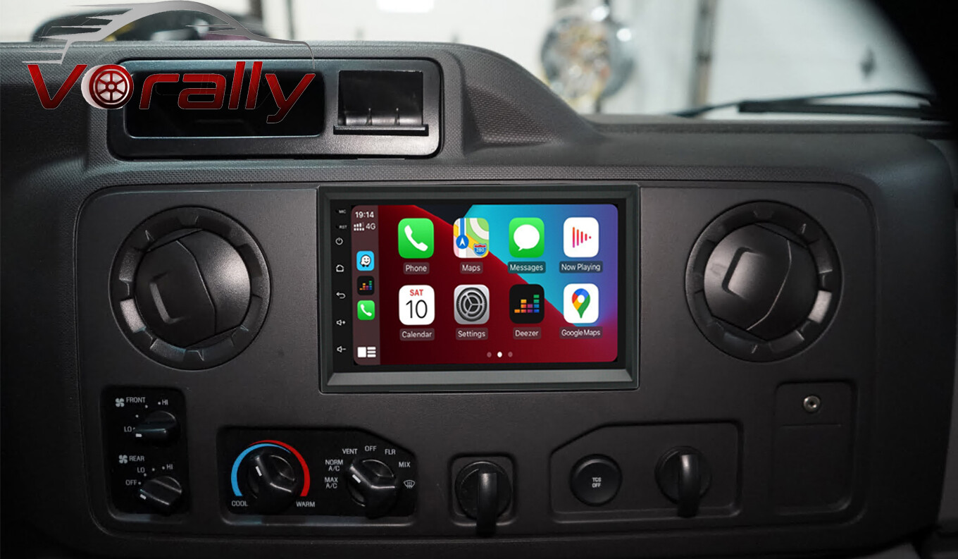 For 2009-2014 Ford E-250 E-350 Apple Carplay Radio Android 13 GPS WIFI W/ Camera