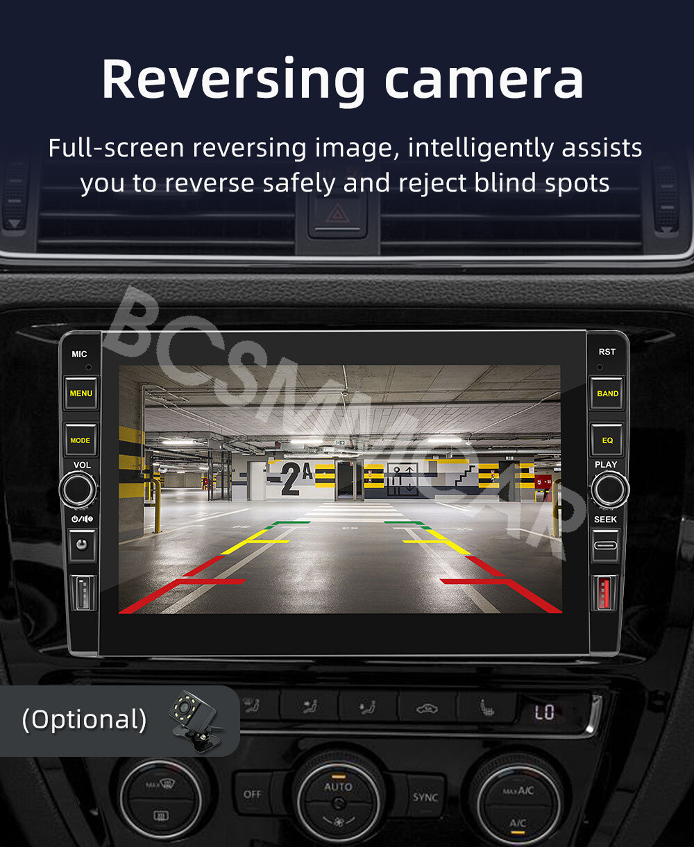 Car Stereo Radio MP5 Player 9in GPS Navigation Android 12 WIFI/FM/USB Head Unit