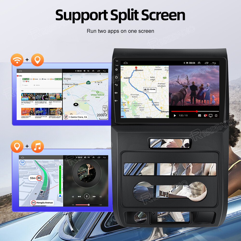 4+64G Android 13 Car Stereo Radio GPS NAVI Carplay For Ford F150 F-150 2009-2014