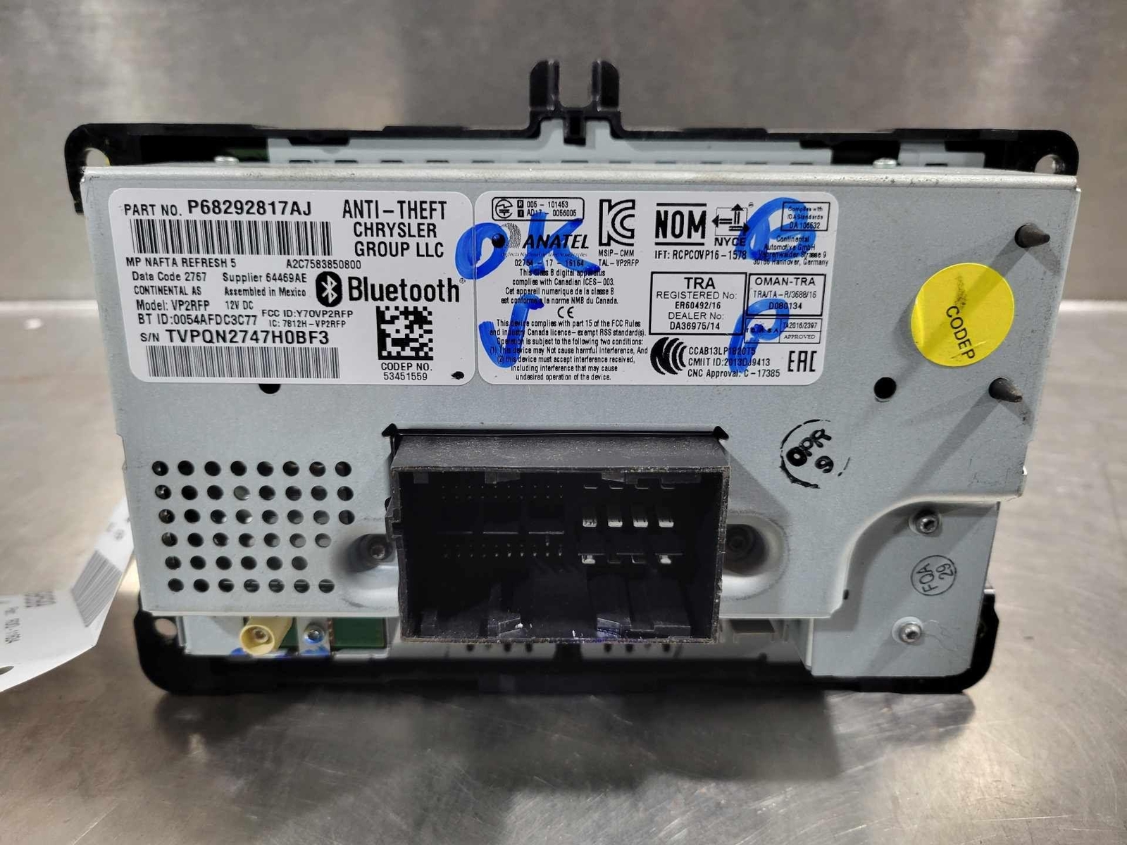 17 18 19 20 JEEP COMPASS Audio & Visual Equip.(radio)