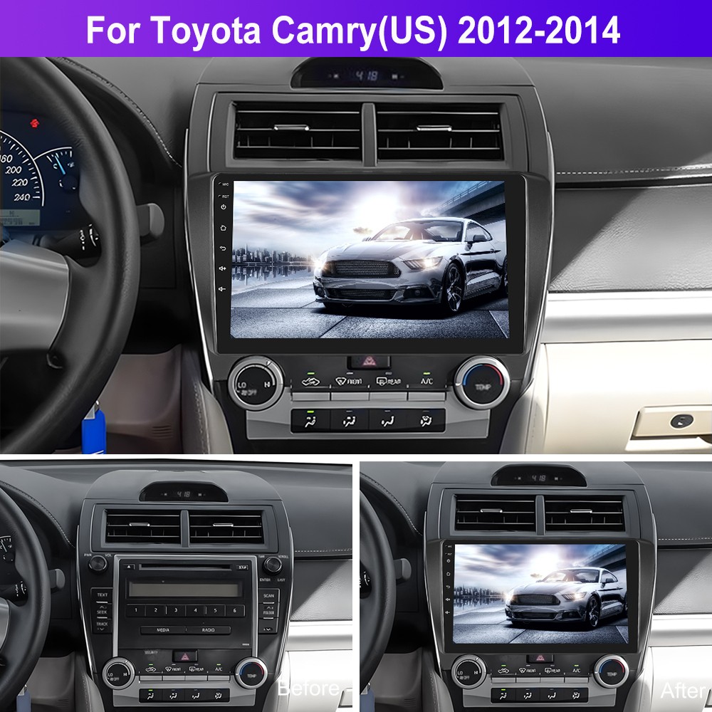 10.1″ For Toyota Camry 2012-2014 Android 15 Car Stereo GPS Radio CarPlay 2+64GB