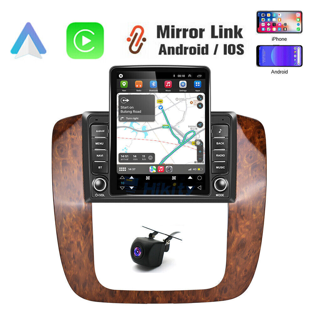 For 2007-2012 Chevrolet Silverado Apple Carplay Car Stereo Radio Android 13 GPS