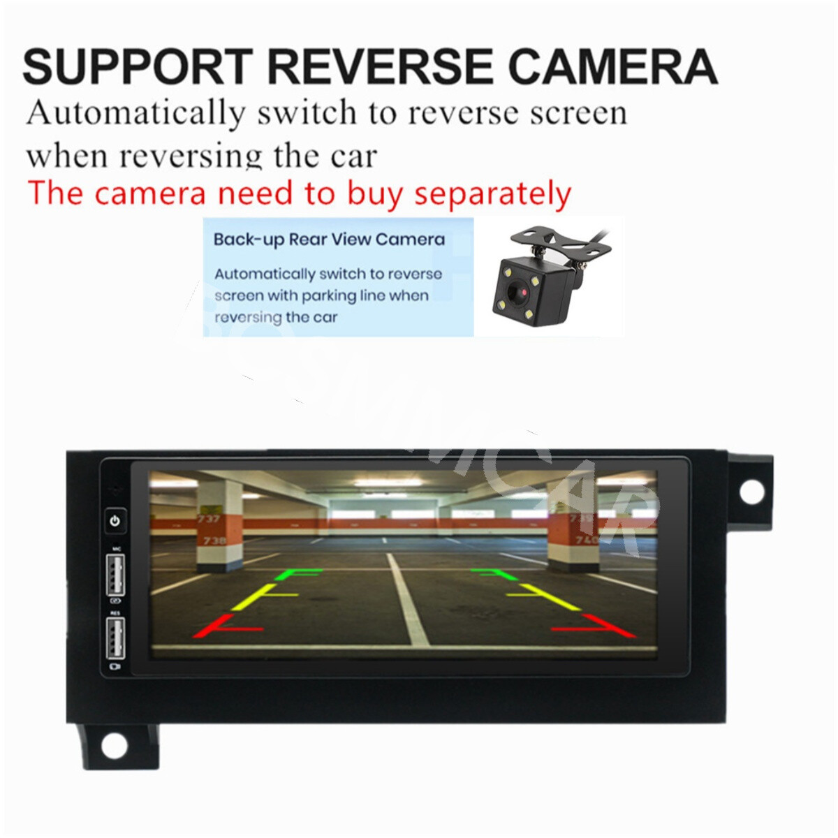 6.8″ Fit For Old Chrysler Jeep Dodge Carplay Stereo Radio GPS Wifi Player+Camera