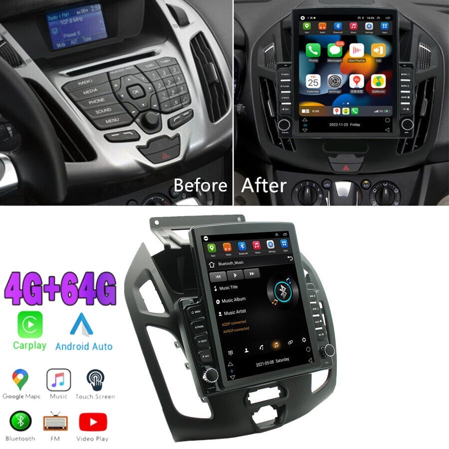 For Ford Transit Connect 2014-2018 Android 13 Carplay Car Stereo Radio GPS